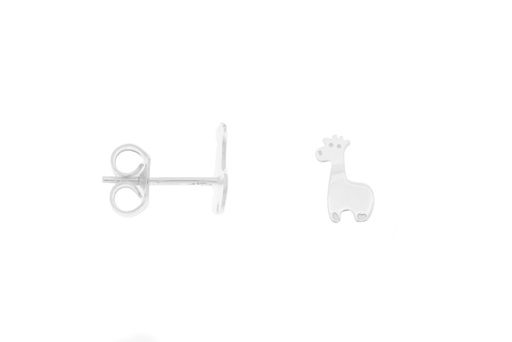 [1187100000PL] Pendiente plata 925 jirafa presión 