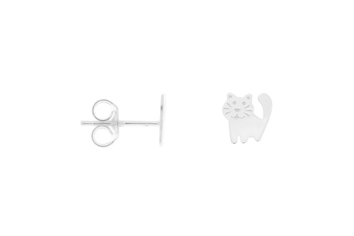 [1187400000PL] Silver 925 cat earring