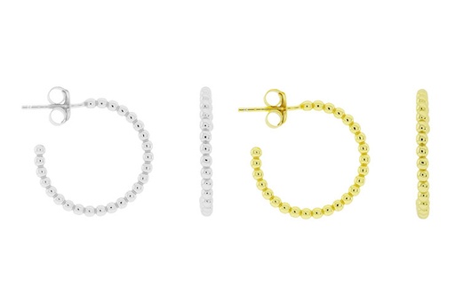 Earring hoop silver 925