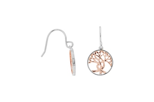 [11918000RODR] Silver 925 tree of life earring