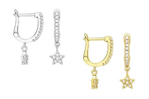 Silver 925 cz earring