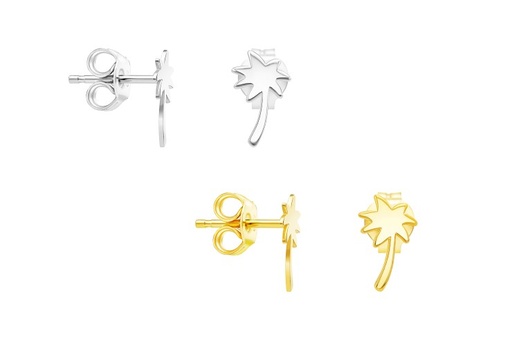 Silver 925 palm tree earring