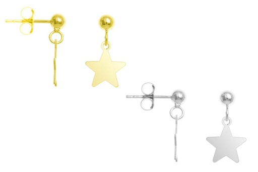 Silver 925 star earring
