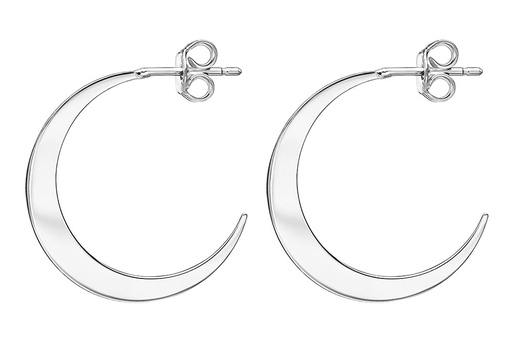 [1208300000PL] Silver 925 moon earring