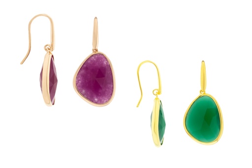 Silver 925 earring semi precious stone