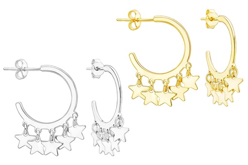 Silver 925 star earring