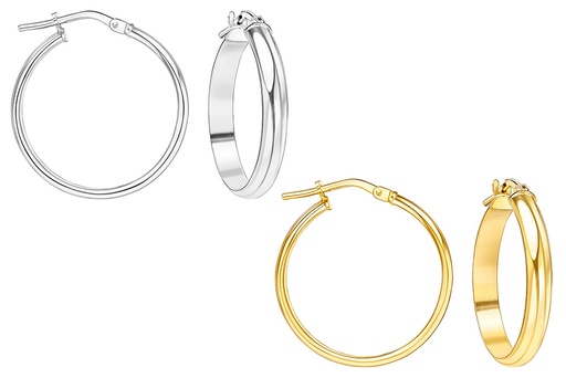 Silver 925 hoop earring