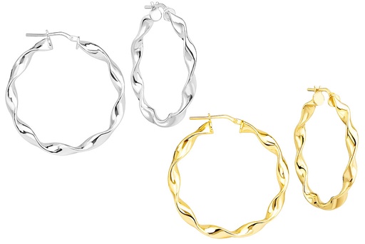 Silver 925 hoop earring