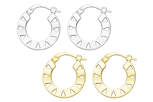Silver 925 hoop earring