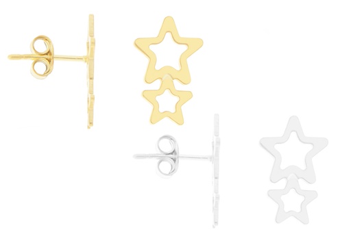 Silver 925 stars earring