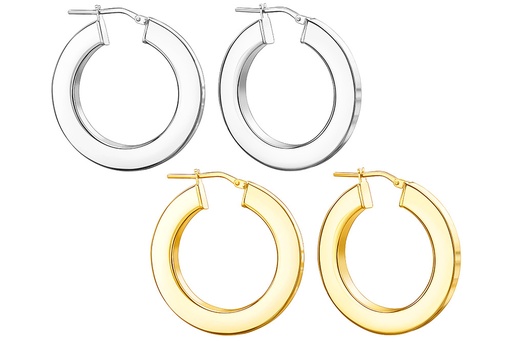 Silver 925 hoop earring