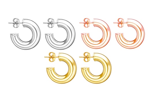 Silver 925 hoop earring