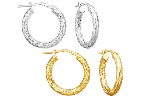 Silver 925 hoop earring