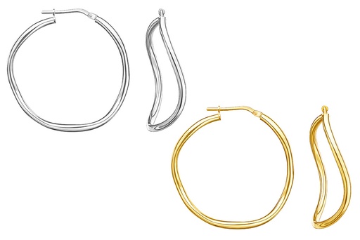 Silver 925 hoop earring