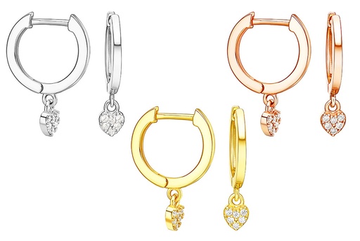 Silver 925 cz earring