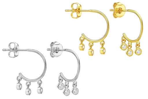 Silver 925 cz earring