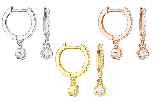 Silver 925 cz earring