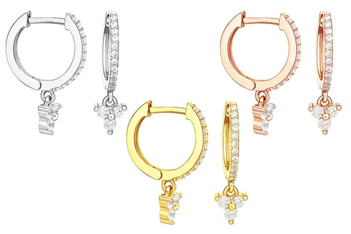 Silver 925 cz earring