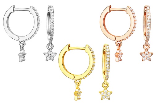 Silver 925 cz earring