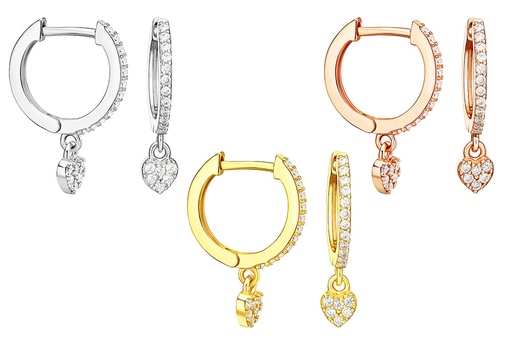 Silver 925 cz earring