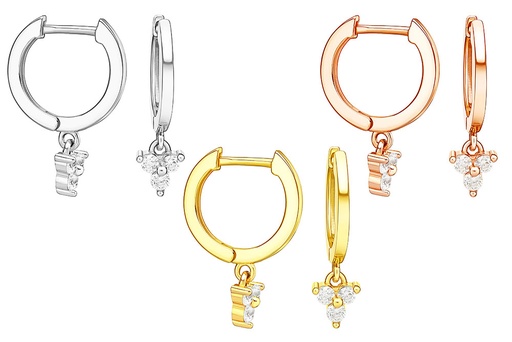 Silver 925 cz earring