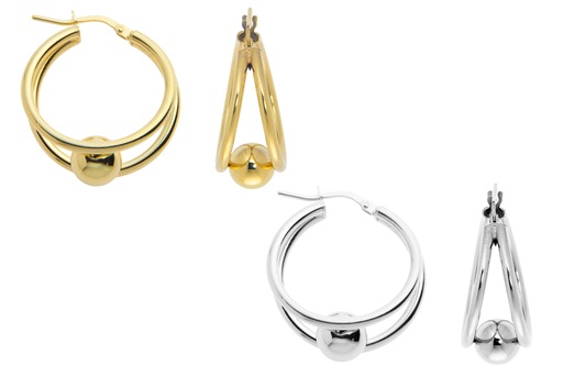 Silver 925 hoop earring