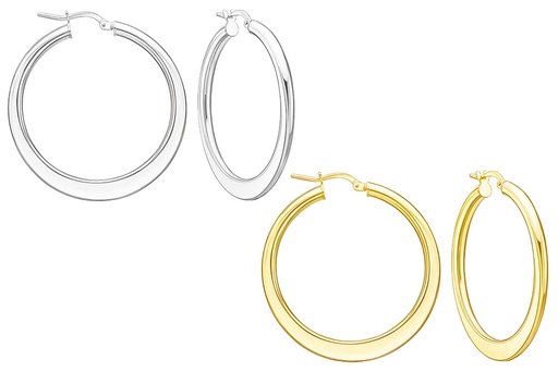 Silver 925 hoop earring