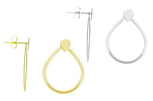 Silver 925 tears earring