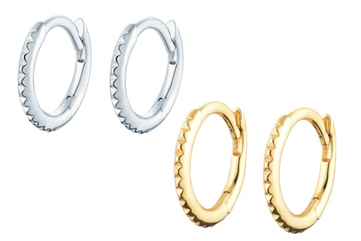 Earring hoop silver 925