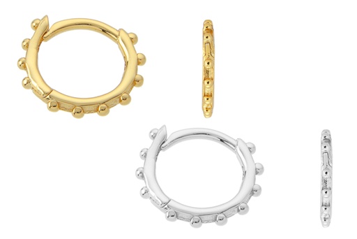 Earring hoop silver 925