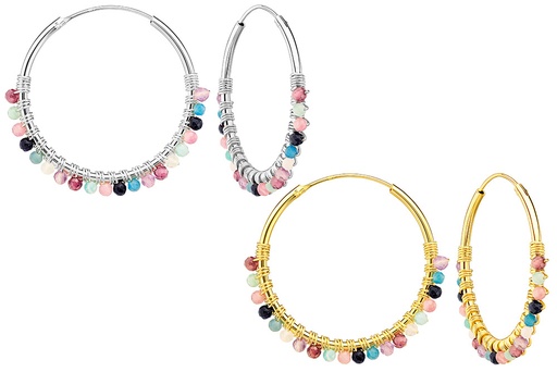 Silver 925 hoop earring