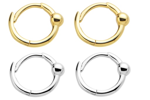 Earring hoop silver 925