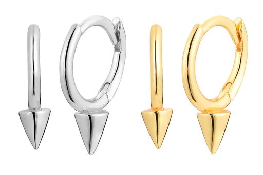 Earring hoop silver 925