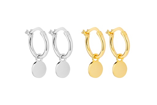 Earring hoop silver 925