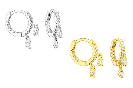 Silver 925 cz earring