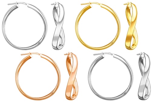 Silver 925 hoop earring