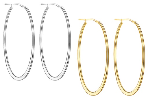 Silver 925 hoop earring