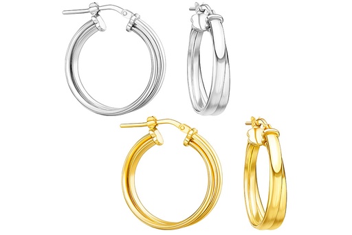 Silver 925 hoop earring