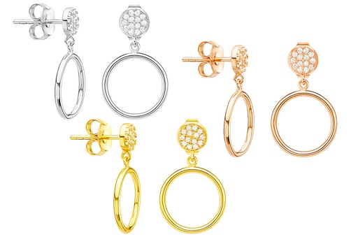 Silver 925 earring cz