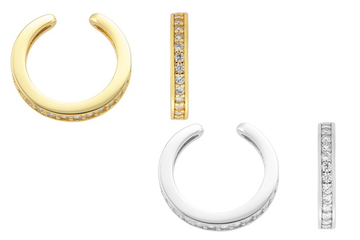 Silver 925 ear-cuff cz