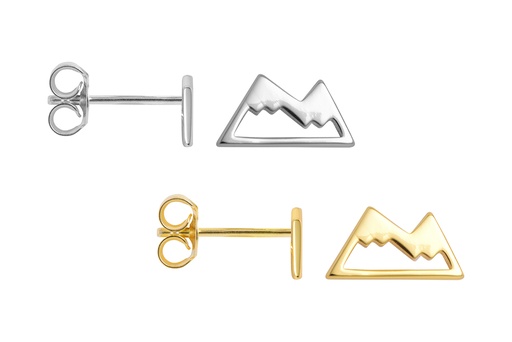 Pendiente plata 925 montañas nevadas presión 