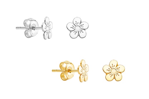 Silver 925 flower earring