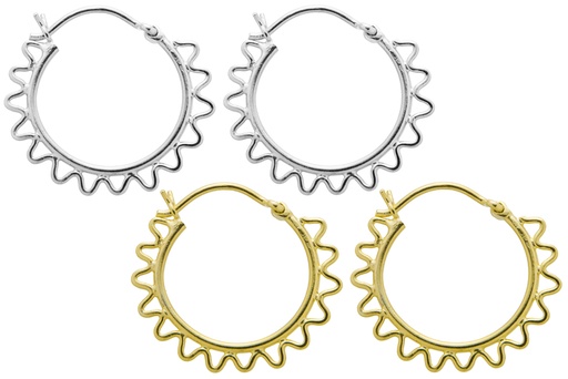 Silver 925 hoop earring