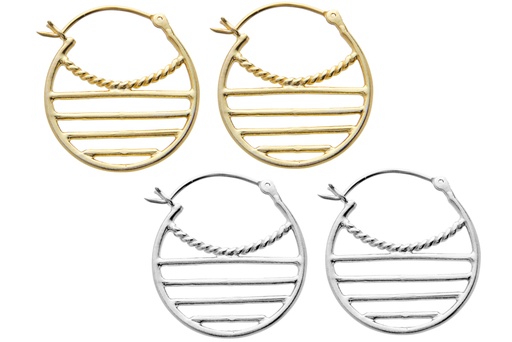 Silver 925 hoop earring