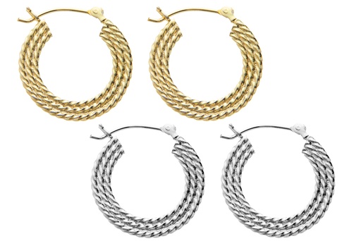 Silver 925 hoop earring