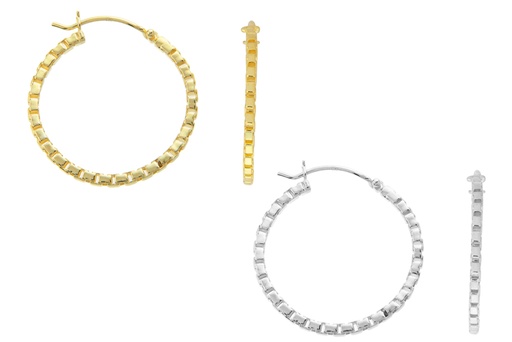 Silver 925 hoop earring