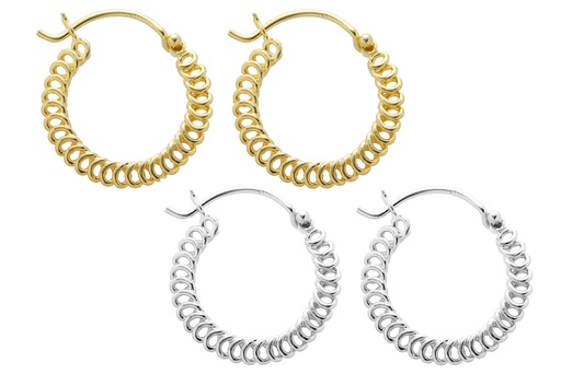 Silver 925 hoop earring
