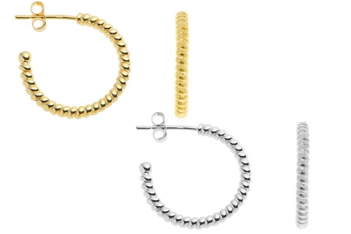 Silver 925 hoop earring