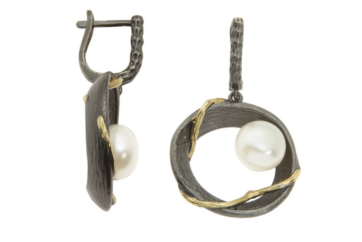 [135810004PBL] Silver 925 pearl earring