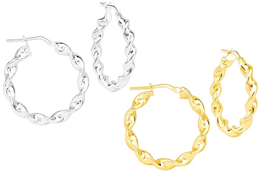 Silver 925 hoop earring